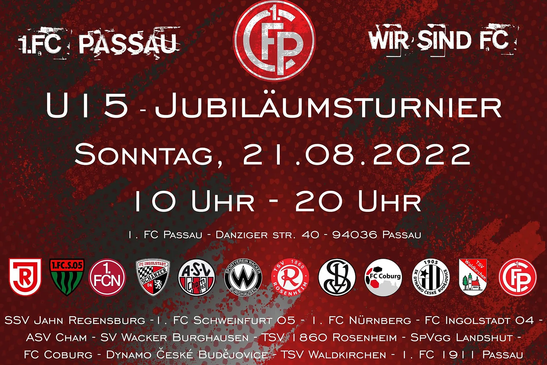 Gipfeltreffen beim U15-Jubiläumsturnier des 1.FC Passau