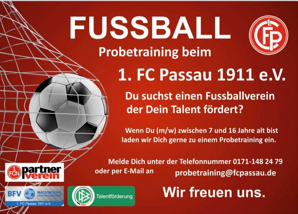 Jugendfußball beim 1.FC 1911 Passau⚽️❤️????⚽️